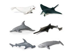 Mali 6pcs/set Brinquedos de Animais Marinhos de Simulação Brinquedo de Banho para Crianças Presente