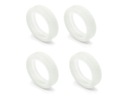 Capas Protetoras Silenciosas De Silicone Para Rodas Malas Viagem, Compatíveis Com A Maioria Das Malas De Cabine 8 Rodas Giratórias, Rosa Fluorescente