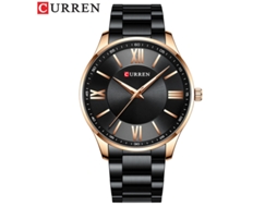 Relógio de Quartzo À Prova D'água , Estilo Fino, Pulseira de Aço Inoxidável, Relógio Masculino de Negócios e Moda. MDUG (preto)