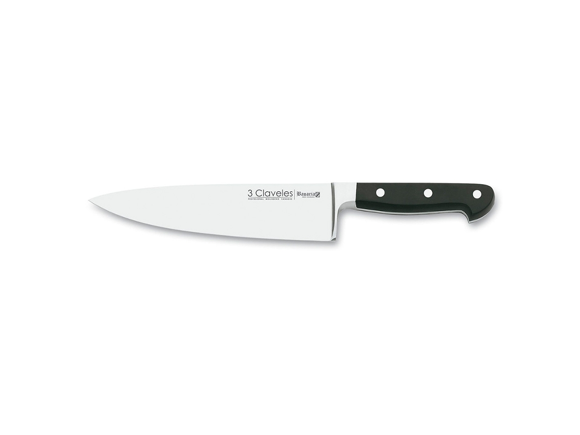 Faca do Chef Baviera 3 Claveles 25 Cm