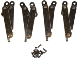 Para Tampa Dobrável De Caixa Móveis, Tom Bronze, Conjunto 4 Peças