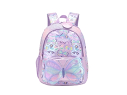 Mochila Para Meninas Com Borboletas Coloridas E Lantejoulas – Mochila De Grande Capacidade Para Alunas Do 3.º Ao 6.º Ano