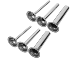 Conjunto De 6 Peças Acessórios Para Embutir Linguiça Em Aço Inoxidável Aboofan Com Diâmetros Variados, Estrutura