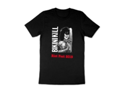 Camiseta Bikini Kill Riot Fest 2019 Tour ROCKINSTONE Unissex Adulto Mais Vendida Tamanho: XXL