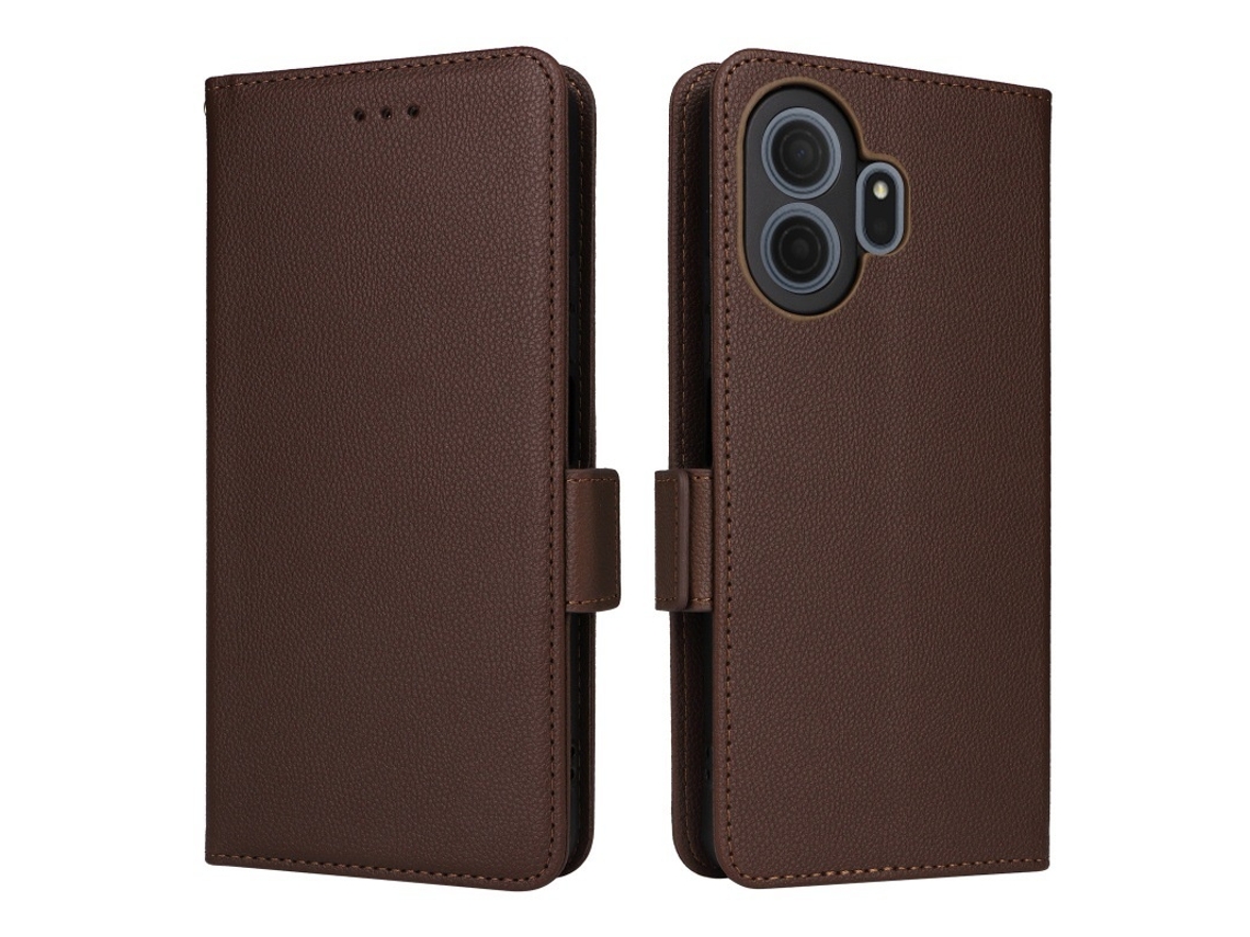 Capa Elysve Para Tcl K70 Se 4g Marrom