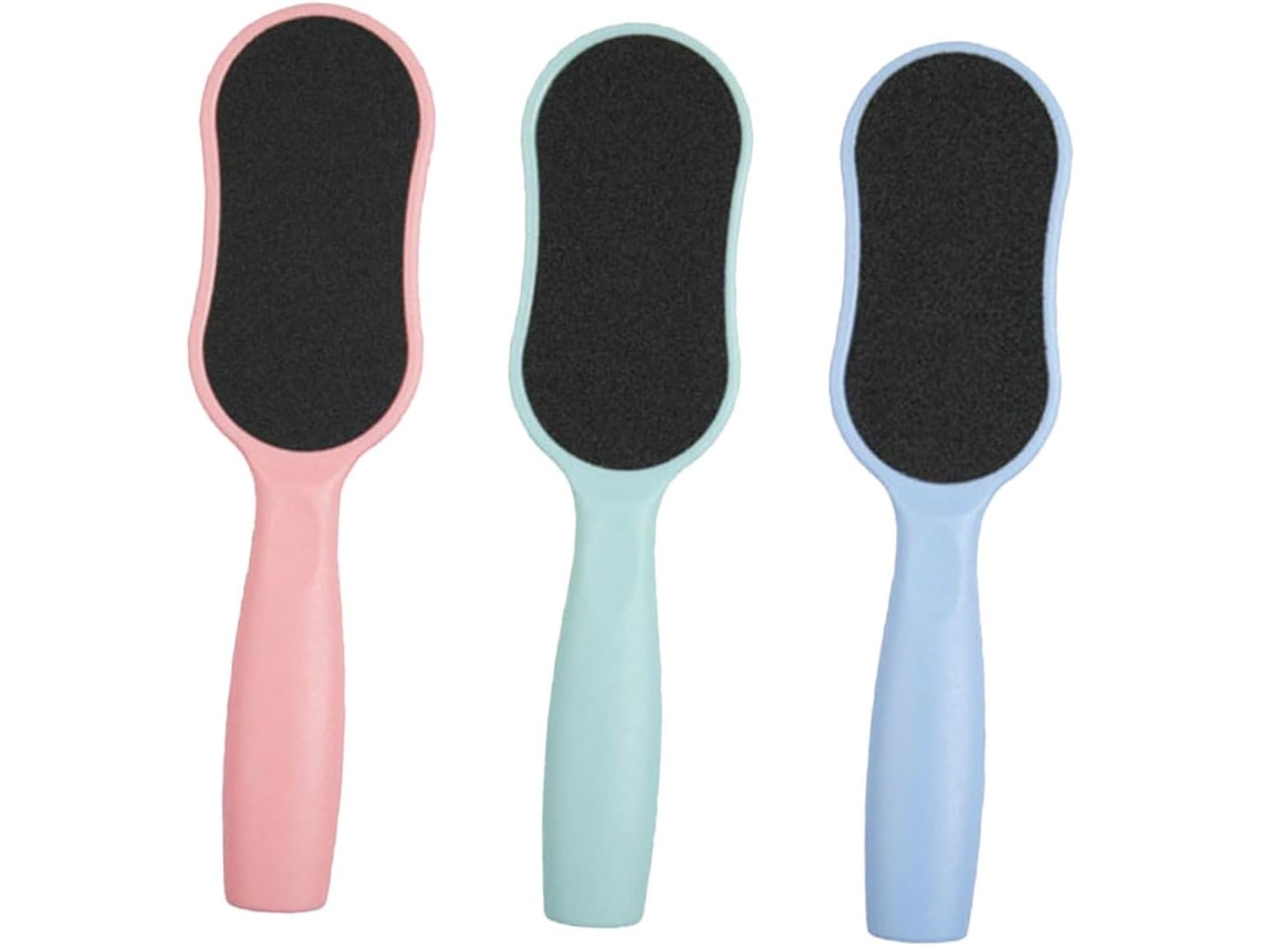 Conjunto De 3 Lixas Ergonômicas De Abs Para Pedicure.