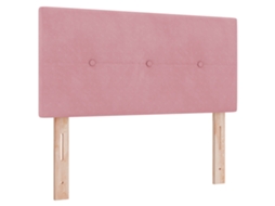 Cabeceira Baixa Rosa Para Camas Vidaxl Rosa Madeira (80x40x7cm)