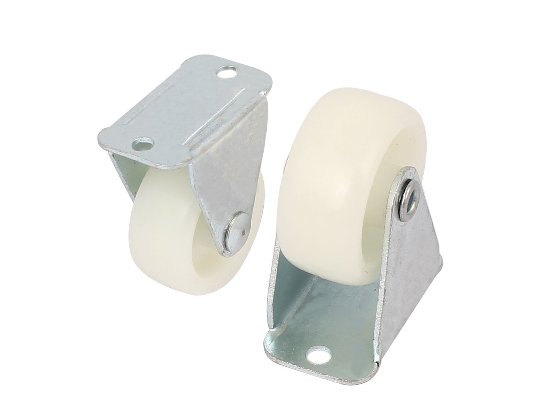 Roda Aexit Branca De 1,2" (2 Unidades), Nylon, Fixo