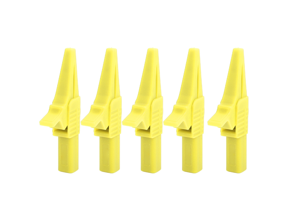 Pinça de teste de segurança J.60039, com soquete 4mm, amarelo, YURU