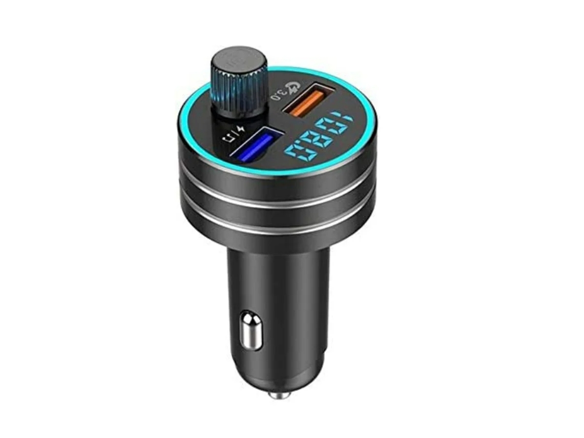 Transmissor Fm Bluetooth Car Mp3 Player Carga Rápida Kit Mãos Livres Adaptador de Áudio Rádio Sem Fio YIZHOOD