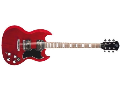 Guitarra Elétrica  QGE-SG10 RW Red Wine (22 Trastes - Corpo: Madeira de Tília)