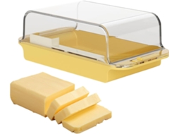 Manteigueira para Geladeira Recipiente Hermético, Transparente, Estilo Rústico, com Tampa, Cream CHABERLU