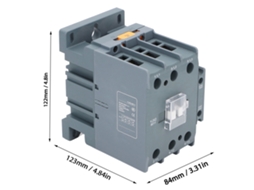 Contator De 80a Ca, Shell Pc, Bobina De Cobre, Contatos De Prata, 1 Na 1 Nf, Para Motores Residenciais/industriais, Ac110v
