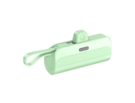 Powerbank Portátil 6000Mah 2 em 1 Type-C + Lightning M2 TEC M2-22 Verde-Àgua