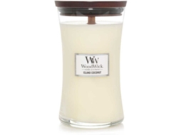 Velas Grande Vidro Branco Woodwick 93115e