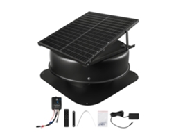 Extrator De Ar Para Sótão Vevor Com Energia Solar 50 W Com Controle Remoto