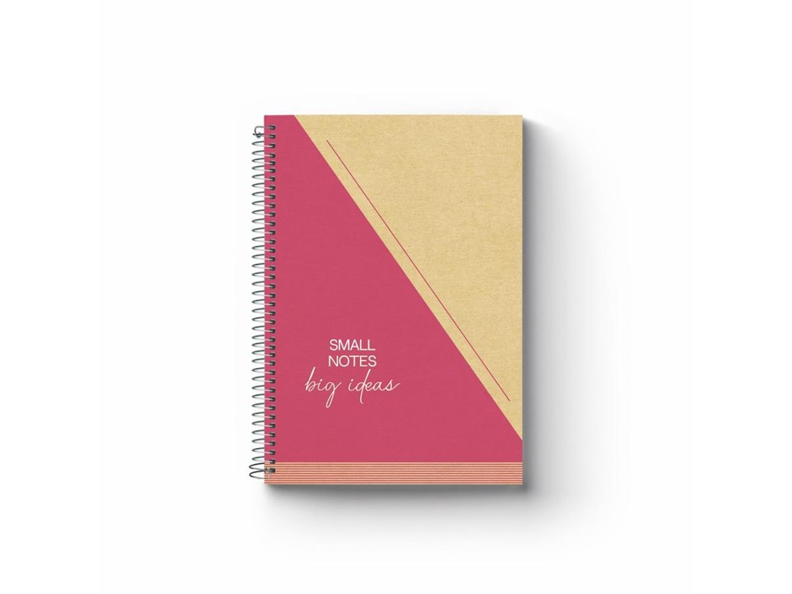 Caderno Espiral FIRMO UpCycling (Pautado - 80 Folhas - A4 - Rosa)
