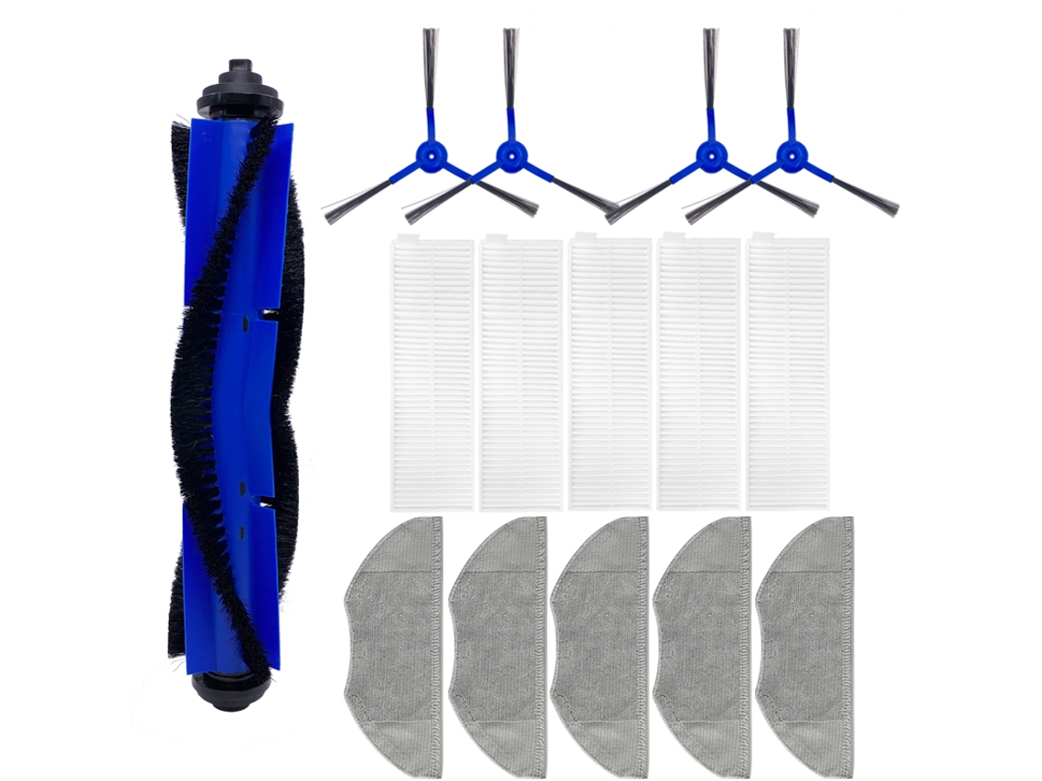 Vassoura robô rolo escova lateral filtro mop panos para eufy robovac l70 varredor robô aspirador de pó acessórios