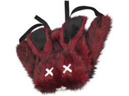 Mochila Grande Com Orelhas De Coelho, Estilo Gótico Punk, Pelúcia Alças Ajustáveis Para Mulheres,