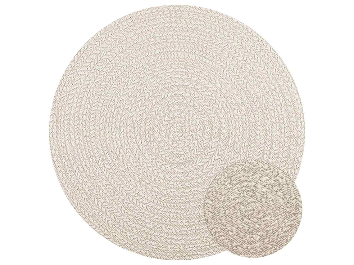 Rug, Rugs Vidaxl Creme Polipropileno (ø 120 Cm)