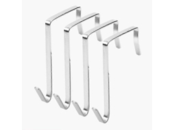4 ganchos sobre a porta do armário para toalhas, Slowmoose