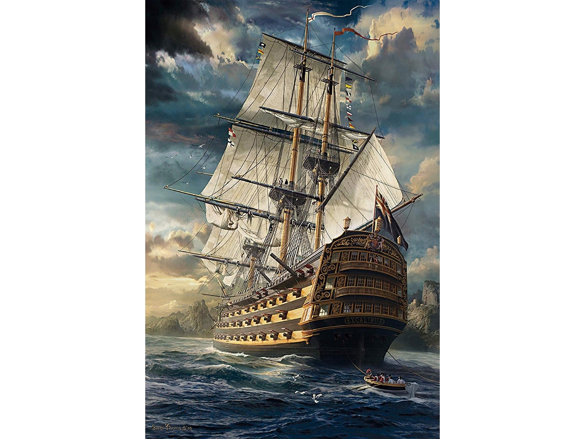 Quebra-cabeça De 1000 Peças, Quebra-cabeça The Great Voyage Para Adultos E Crianças, Brinquedos Educativos Infantis (azul)