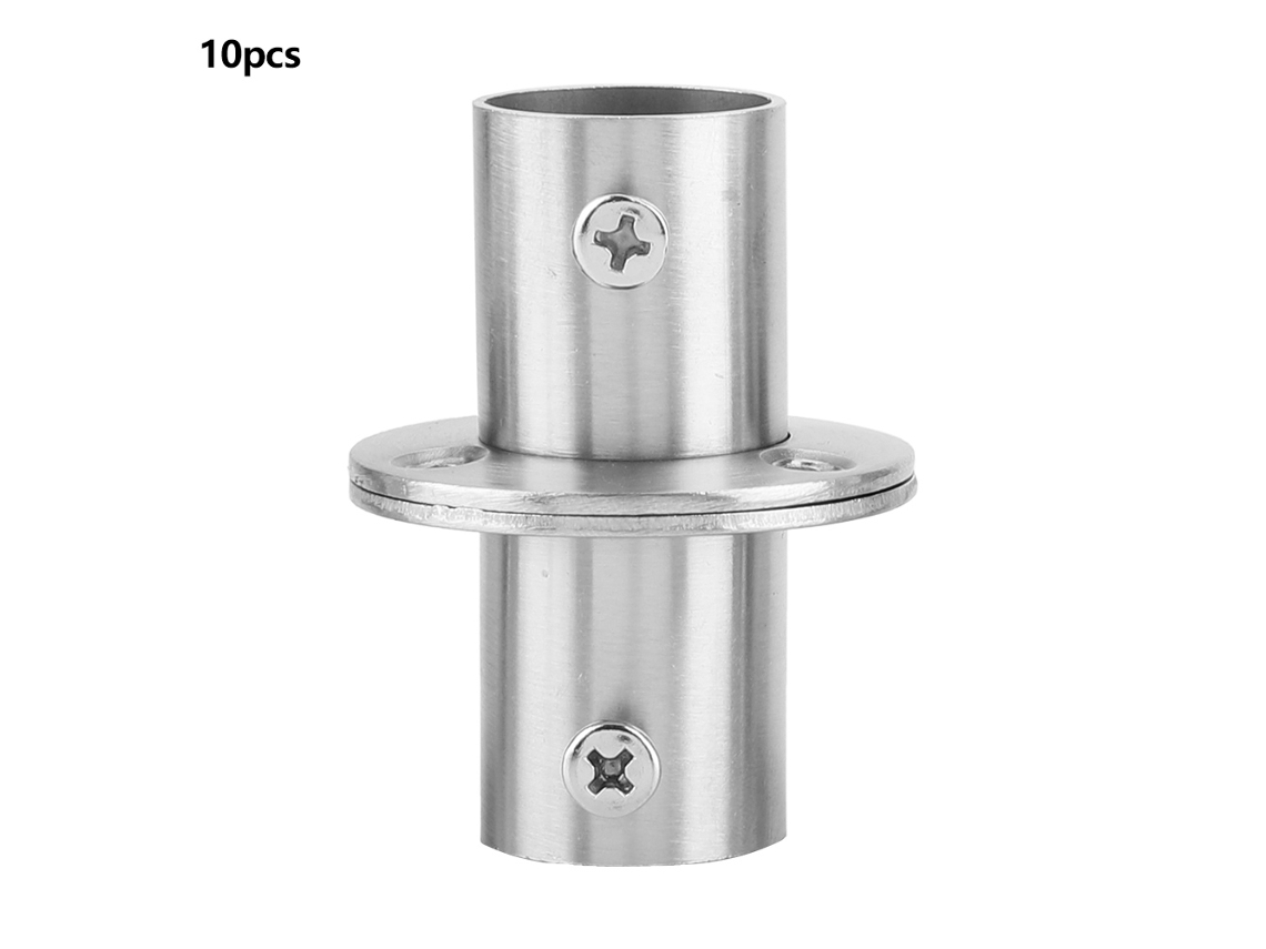 10pcs Base De Flange De Aço Inoxidável Para Tubo 22mm Suporte De Bastão Diy Mais Espesso