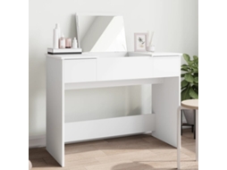 Vidaxl Toucador Com Espelho 100x45x76 Cm Branco