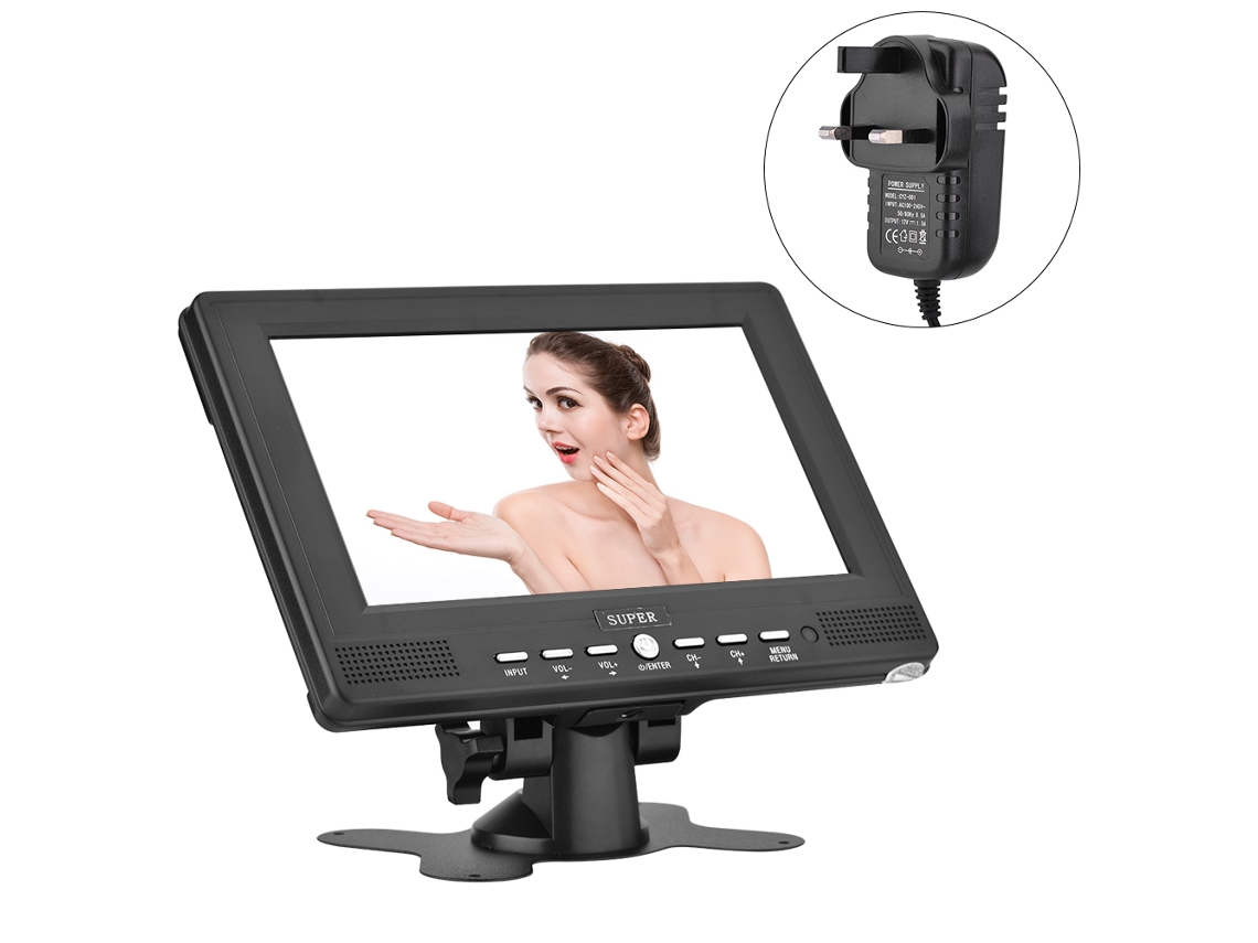 Monitor De Visão Traseira Para Carro Com Lcd Tft De 7 Polegadas, Suporta Cartão U Disk, Sd/ms/mmc/xd E Av