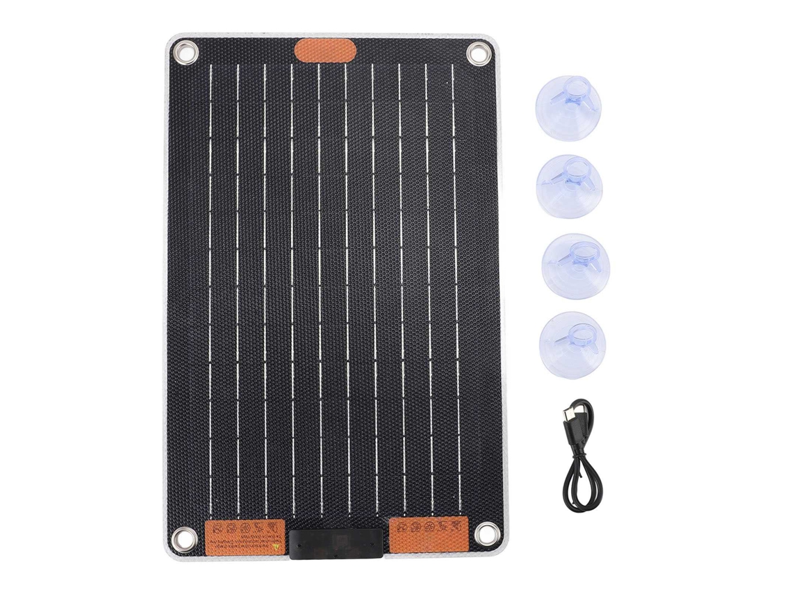 Mali painel Solar 30w 5v3a de Doble Face Ultra Fino Impermeável Carregamento Rápido para Celulares e Eletrônicos