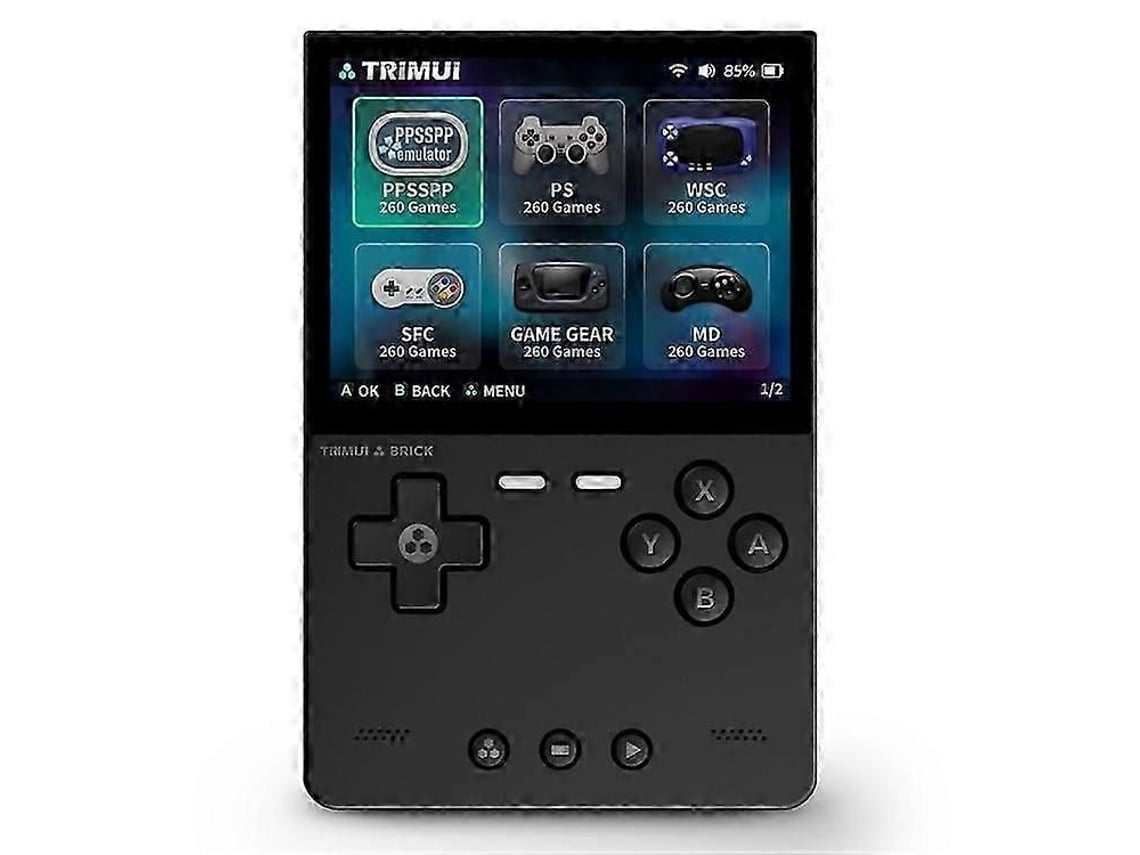 Ampown Trimui Brick Console de Jogos Portátil 3,2 Polegadas Ips Tela Open Source Arcade Retro Game Device GOKOCO