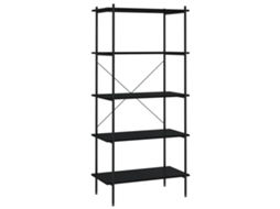 Shelving Unit, Shelving Units Vidaxl Preto Aço (n/a)