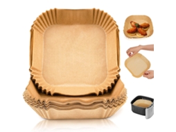 Pacote Com 100 Unidades De Papel Manteiga Para Fritadeira A Ar De 20 Cm