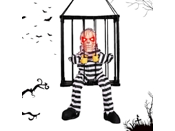 Decorações Assustadoras De Halloween Para Um Prisioneiro Falante |