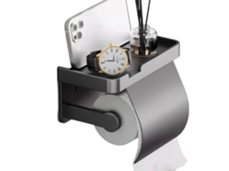 Suporte Para Papel Higiênico, Dispensador De Papel Higiênico Para Banheiro Com Prateleira Para Celular |