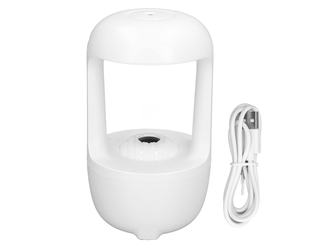 Umidificador de Mesa 500ml com Design de Gota de Água SILVER