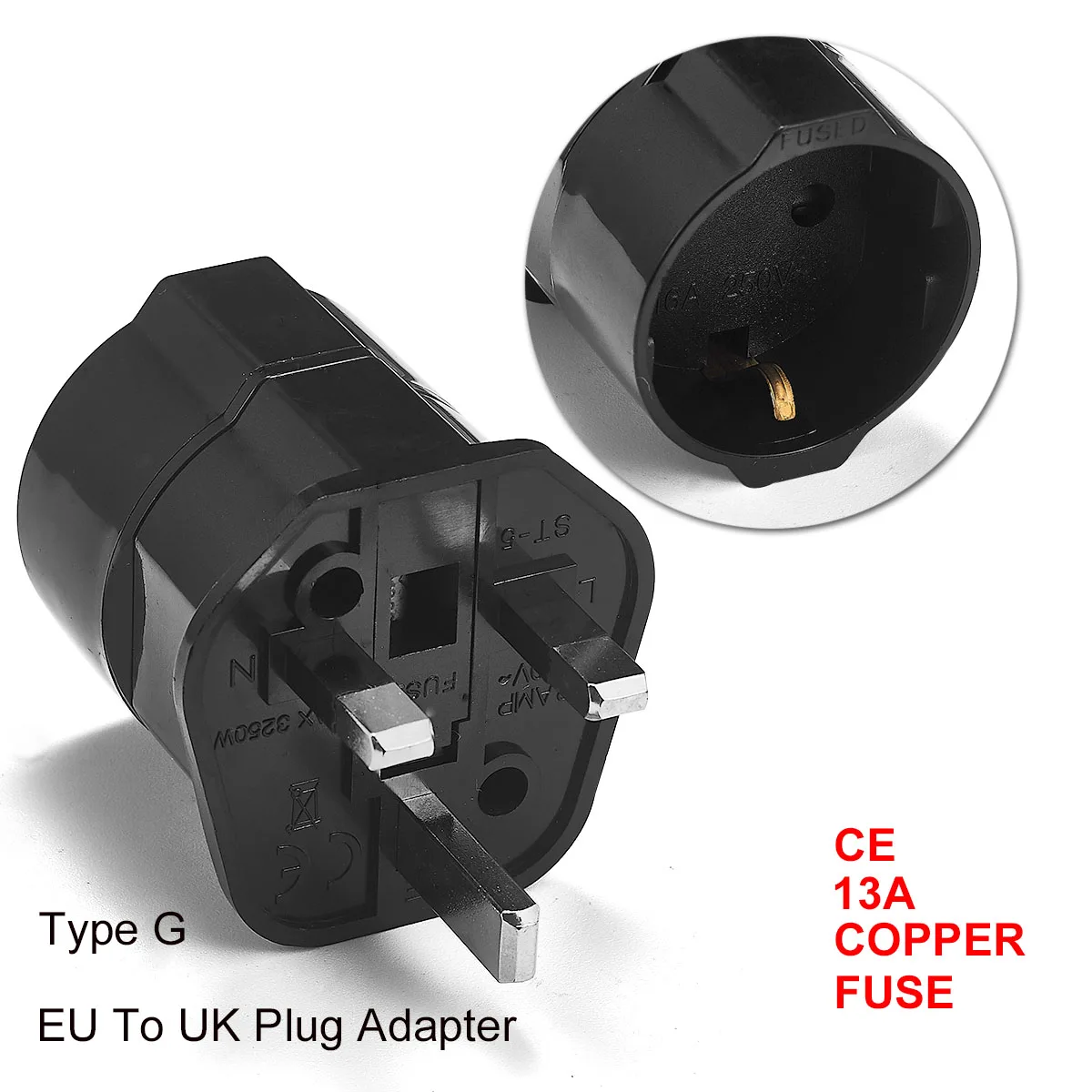 Adaptador De Tomada Universal Kr Brasil Para Europeia(ue), Adaptador De Conversão Tomada Israel Para Reino Unido, Extensão De Tomada Universal 220v