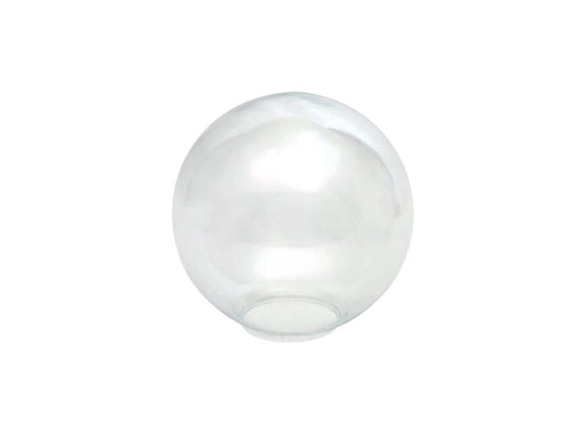 Abajur de Vidro Esférico Transparente de 10Cm com Abertura de 5Cm