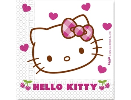 Guardanapos  Hello Kitty Rosa