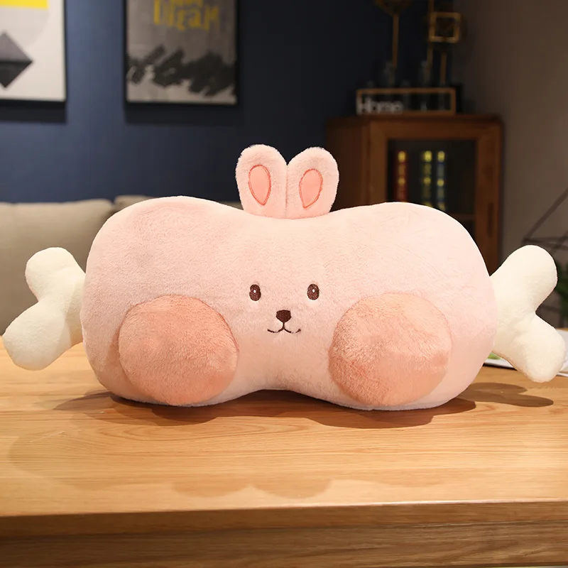 Almofada de Sofá em Formato de Osso de Coelho para Adultos, Estilo Desenho Animado. MDUG (60 Cm)