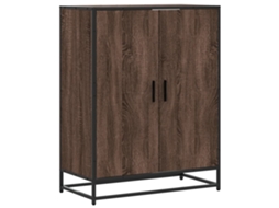 Sapateira Derivados de Madeira e Metal Carvalho Castanho MAISON EXCLUSIVE 75x38x97,5 cm