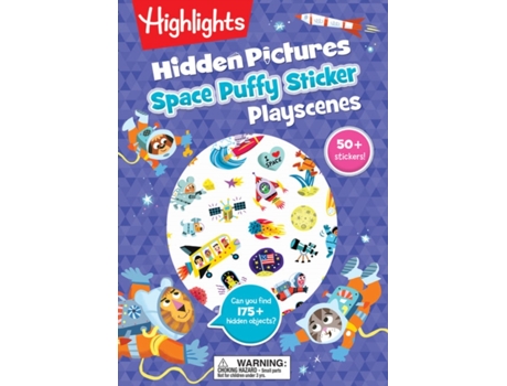 Livro Space Hidden Pictures Puffy Sticker Playscenes De Highlights (inglês)