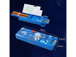 Estojo para Lápis, Retrátil, Multifuncional, Organizador, Plástico, Infantil, Adolescentes AQUAFORGE