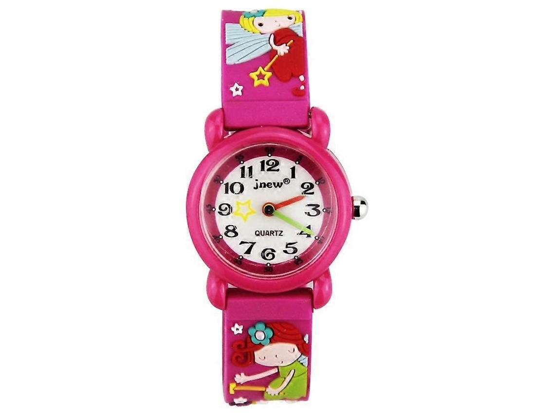 Jnew A335-86195 Relógio Infantil Fofo De Desenho Animado À Prova D'água Com Função De Hora E Movimento De Quartzo