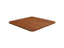 Vidaxl Tampo Mesa Quadrado 40x40x1,5 Carvalho Tratado Castanho-escuro
