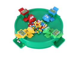Primerox brinquedo de Comer Feijões Interativo Jogo de Tabuleiro para 4 Jogadores com 72 Contas Verde