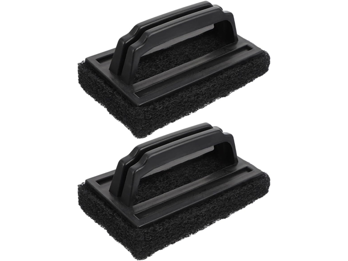 Conjunto De 2 Escovas De Esponja Pp Pretas Para Limpeza