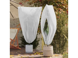 Vidaxl Capas De Fleece Para Proteção Contra Geada 5 Unid. Branco