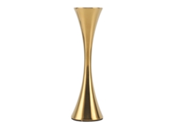Vaso Baok em aço inoxidável para flores secas, mini decorativo, dourado, com boca redonda, formato de botão floral, estilo moderno.