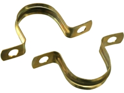 Pacote Com 100 Abraçadeiras De Cobre Para Suporte De Tubos De 22 Mm.
